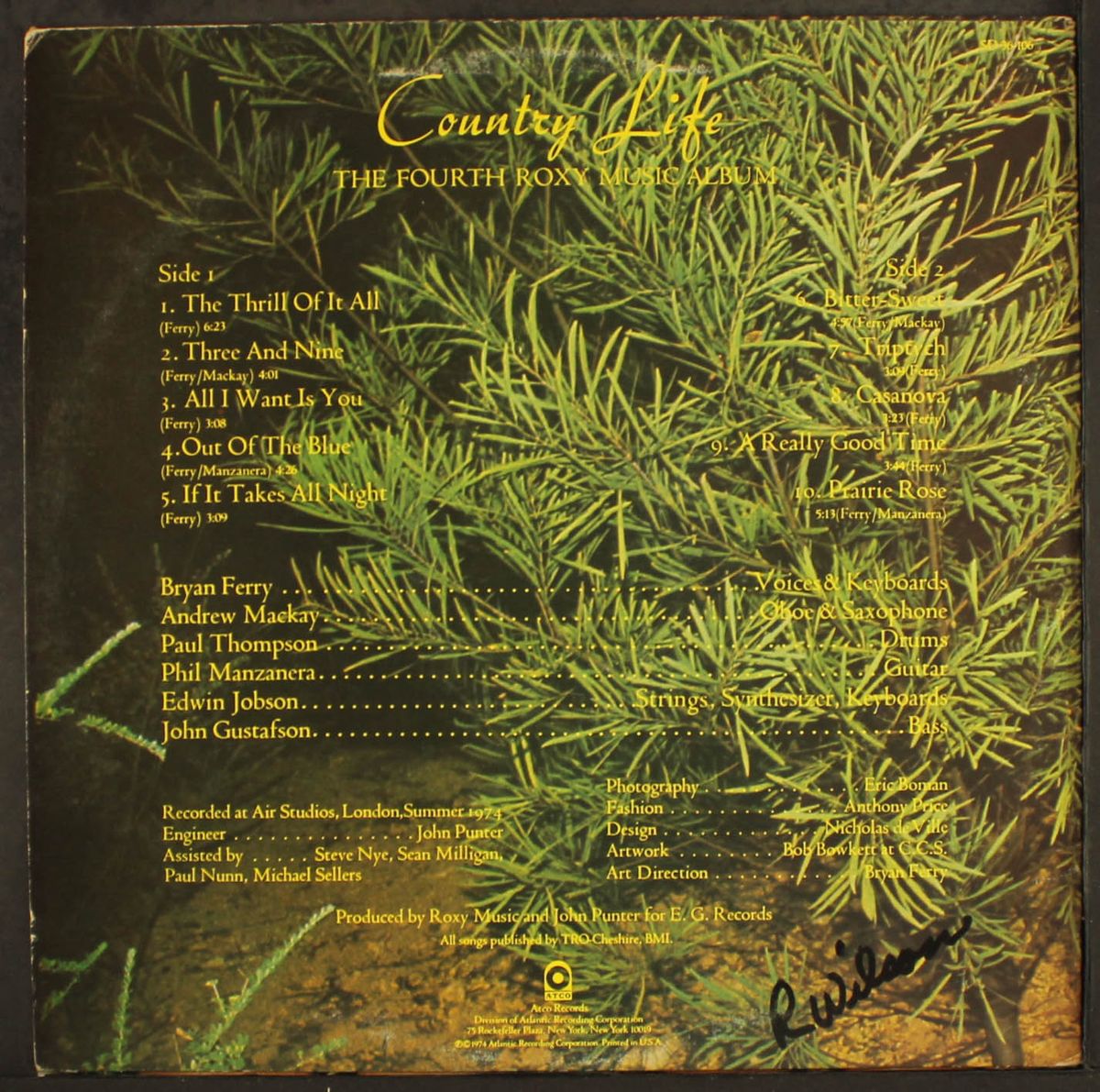 country life by ROXY MUSIC
