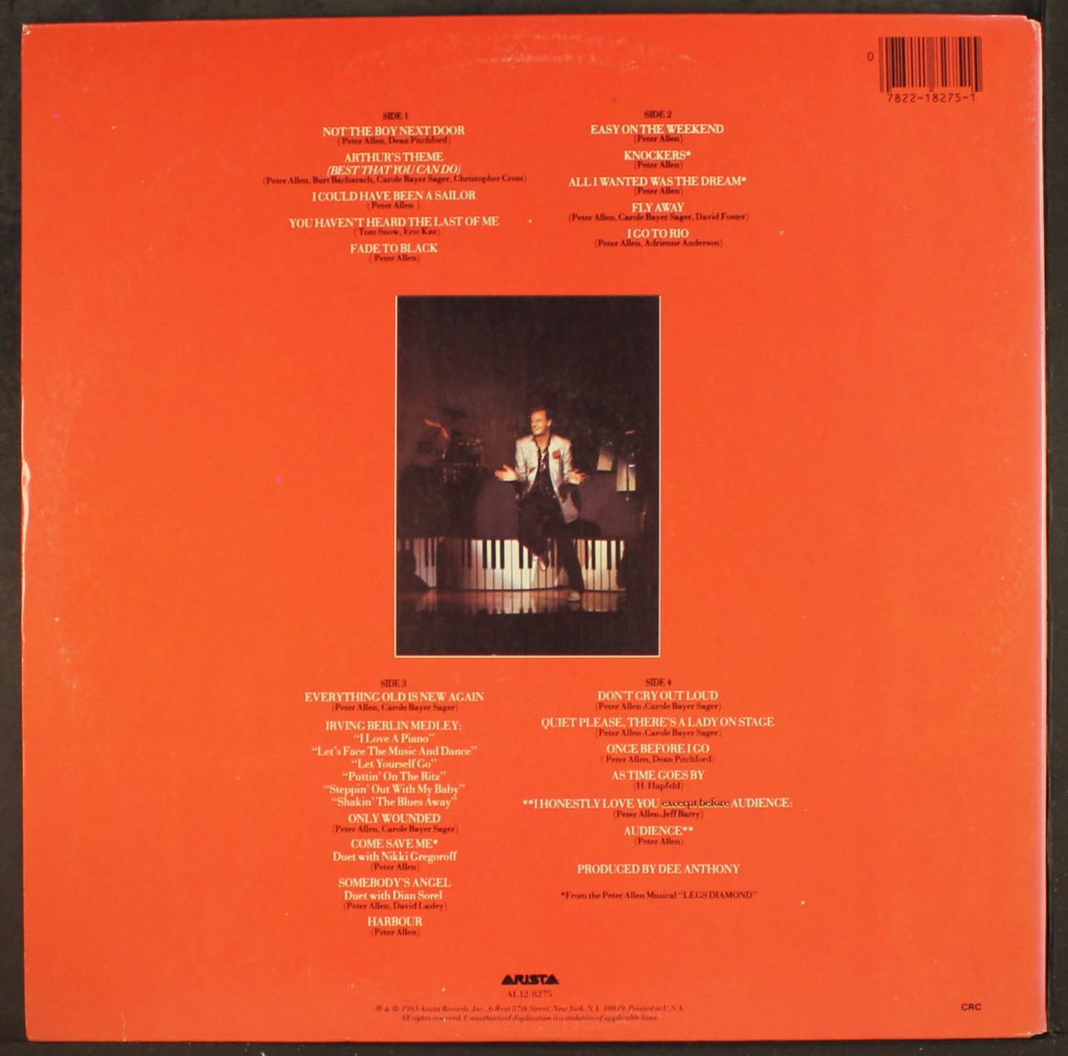live at carnegie hall by PETER ALLEN