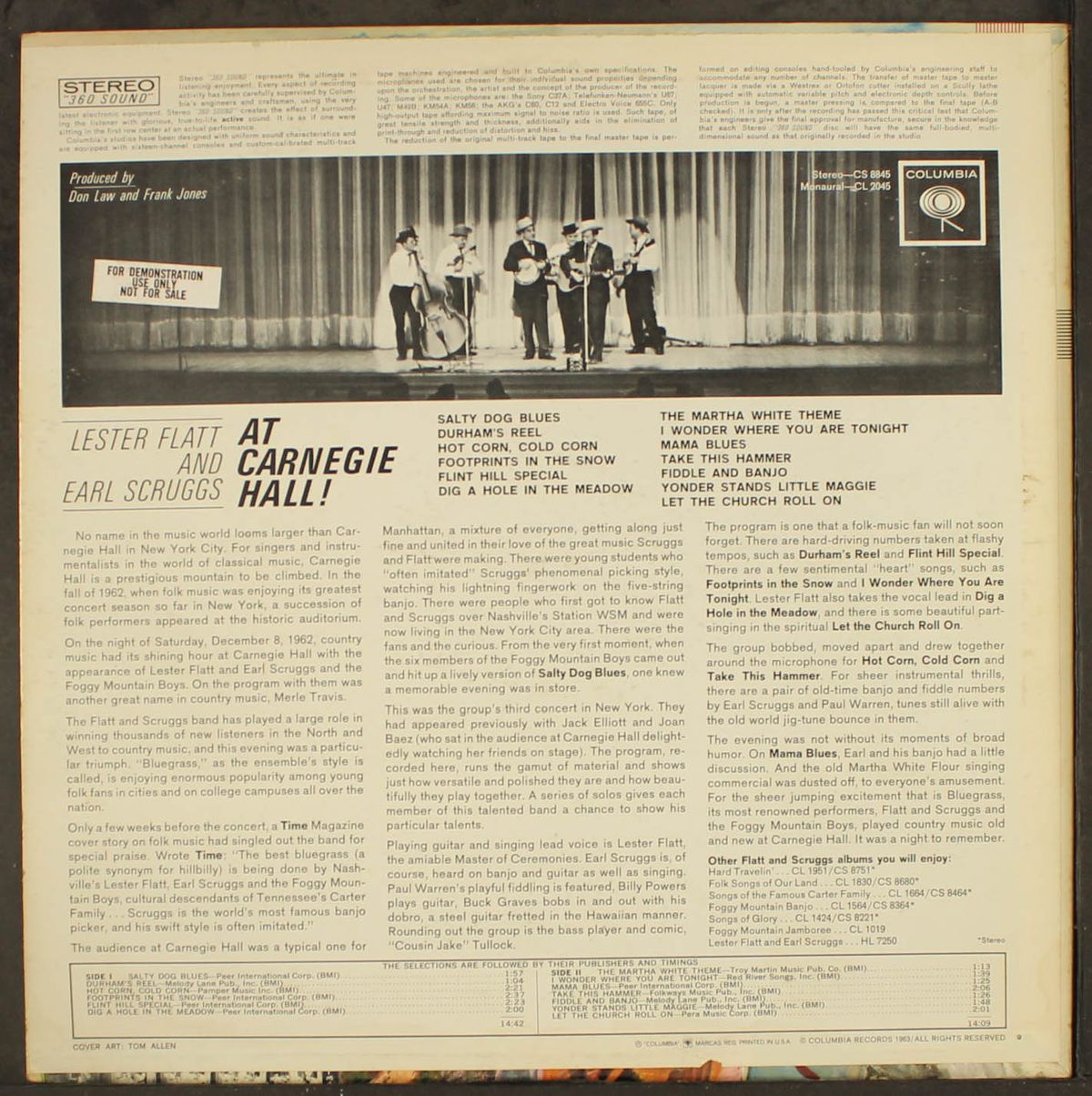 at carnegie hall! by FLATT & SCRUGGS