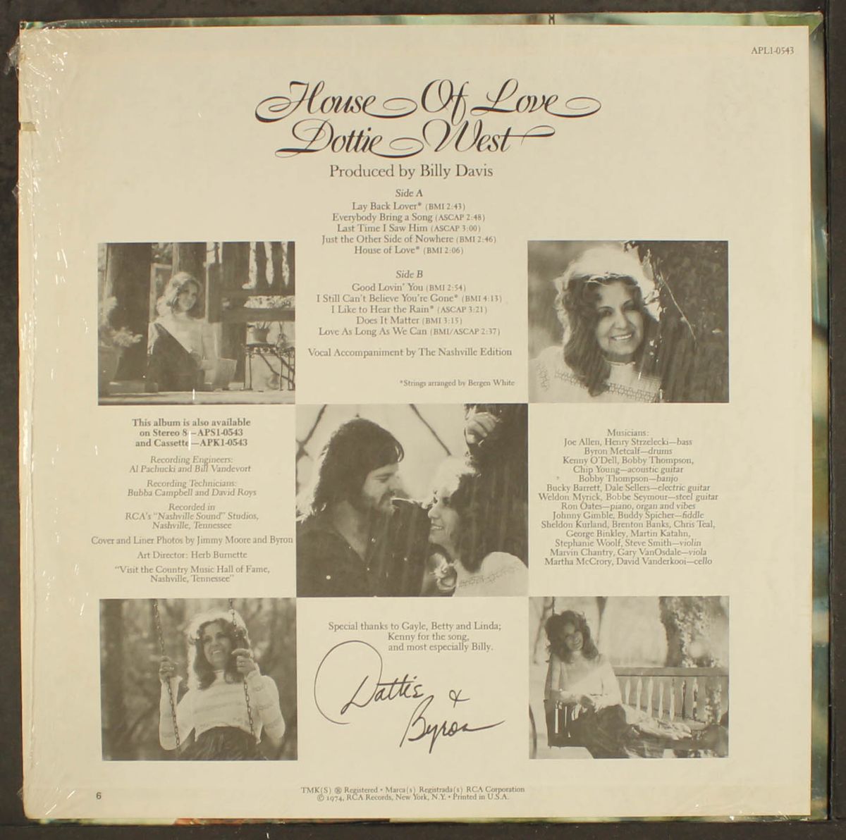 house of love by DOTTIE WEST