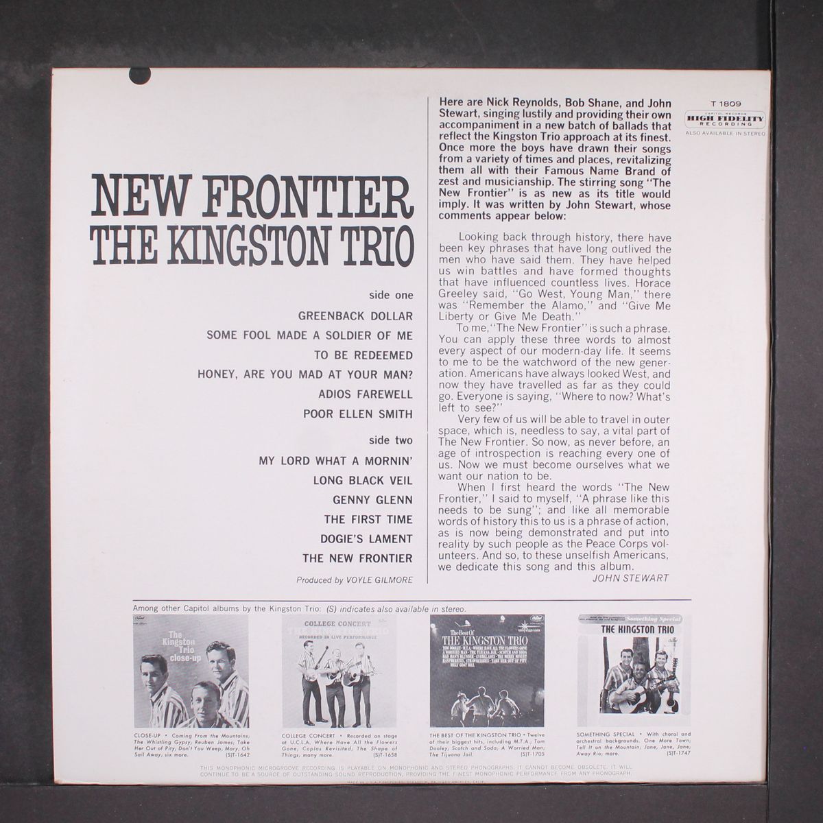 new frontier by KINGSTON TRIO