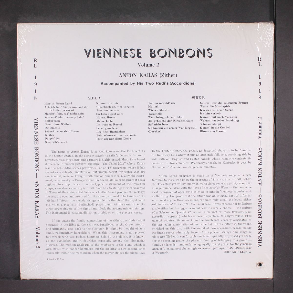 viennese bonbons vol. 2 by ANTON KARAS