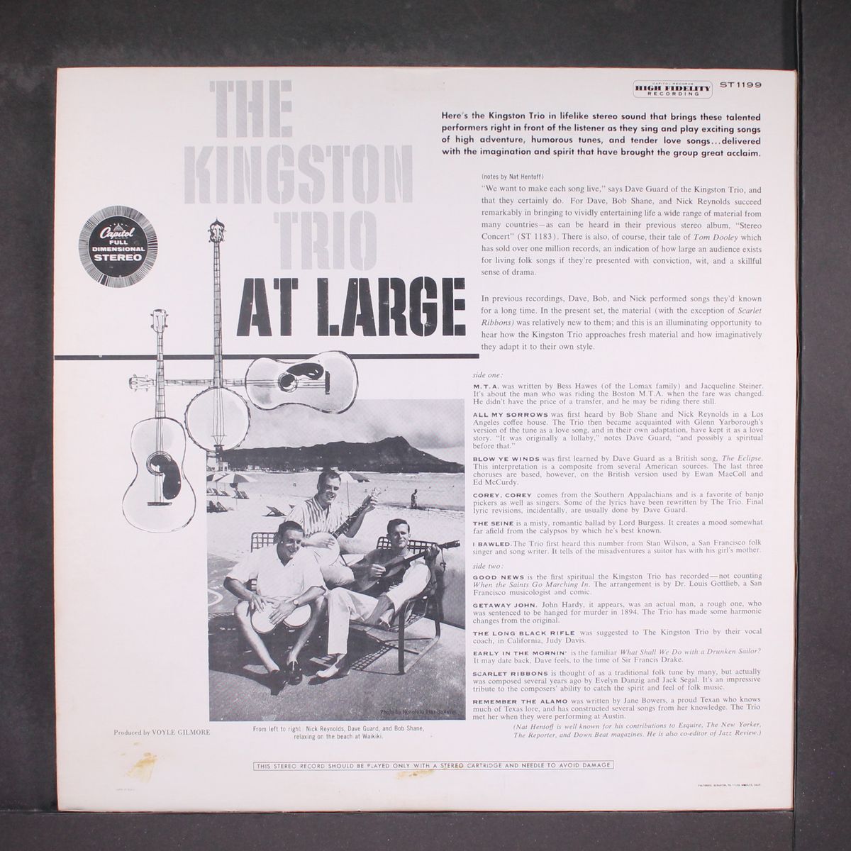 at large by KINGSTON TRIO