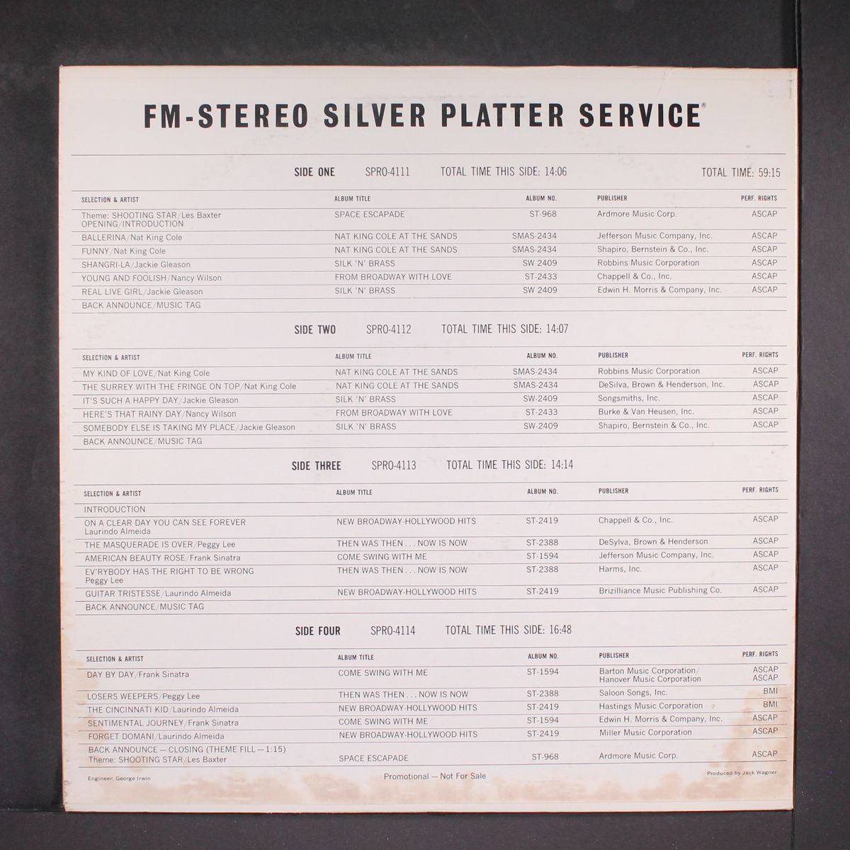 fm-stereo silver platter service by VARIOUS