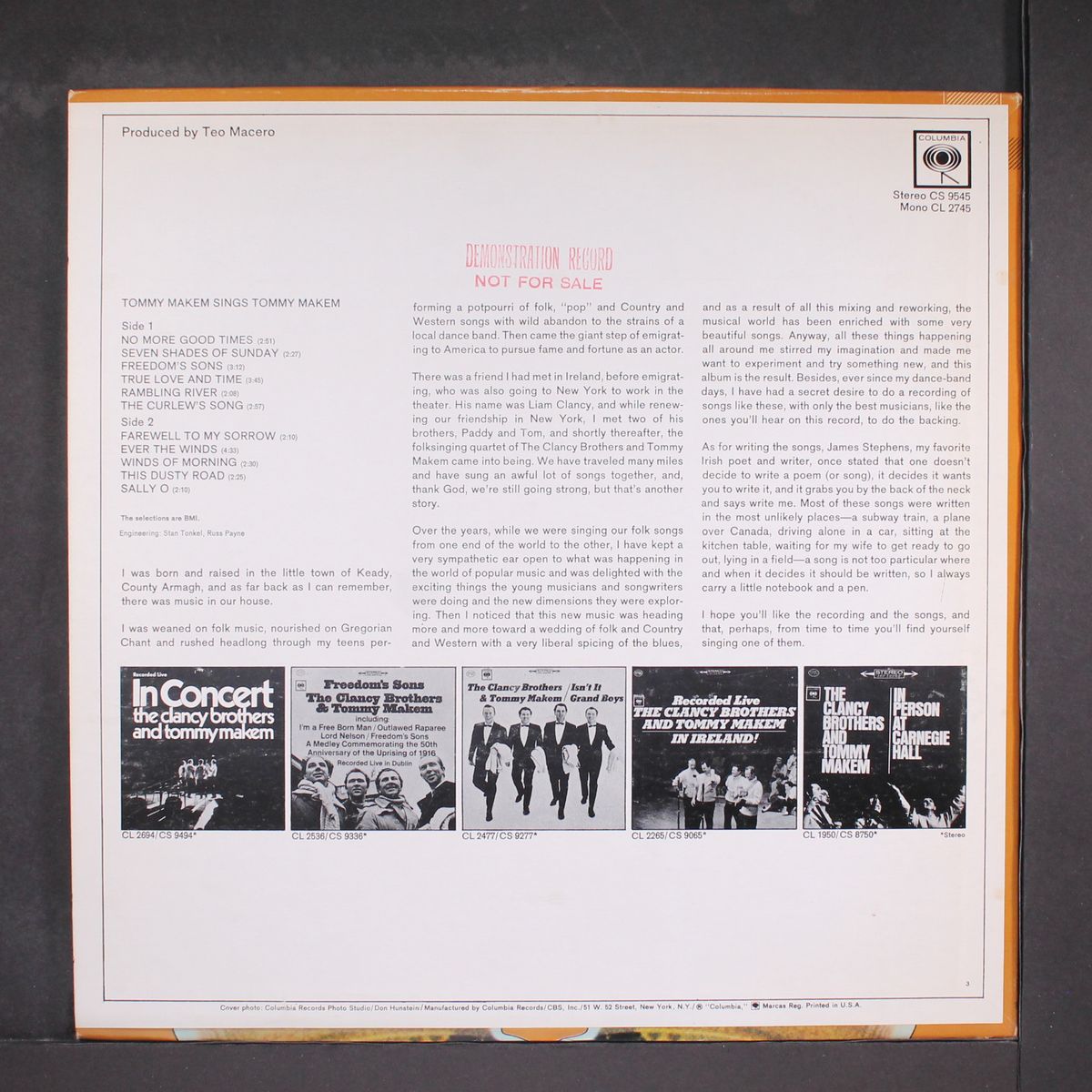sings tommy makem by TOMMY MAKEM