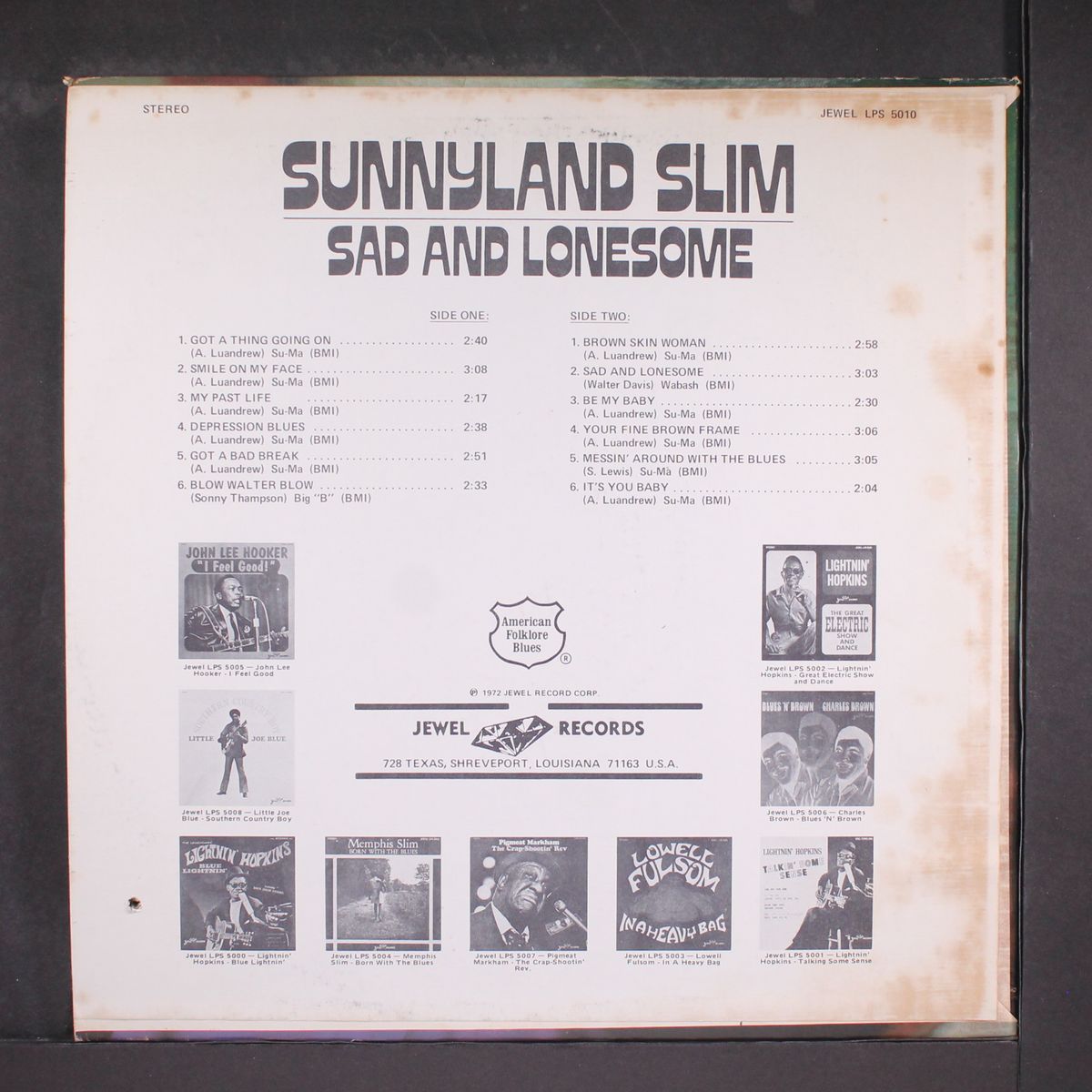 sad and lonesome by SUNNYLAND SLIM