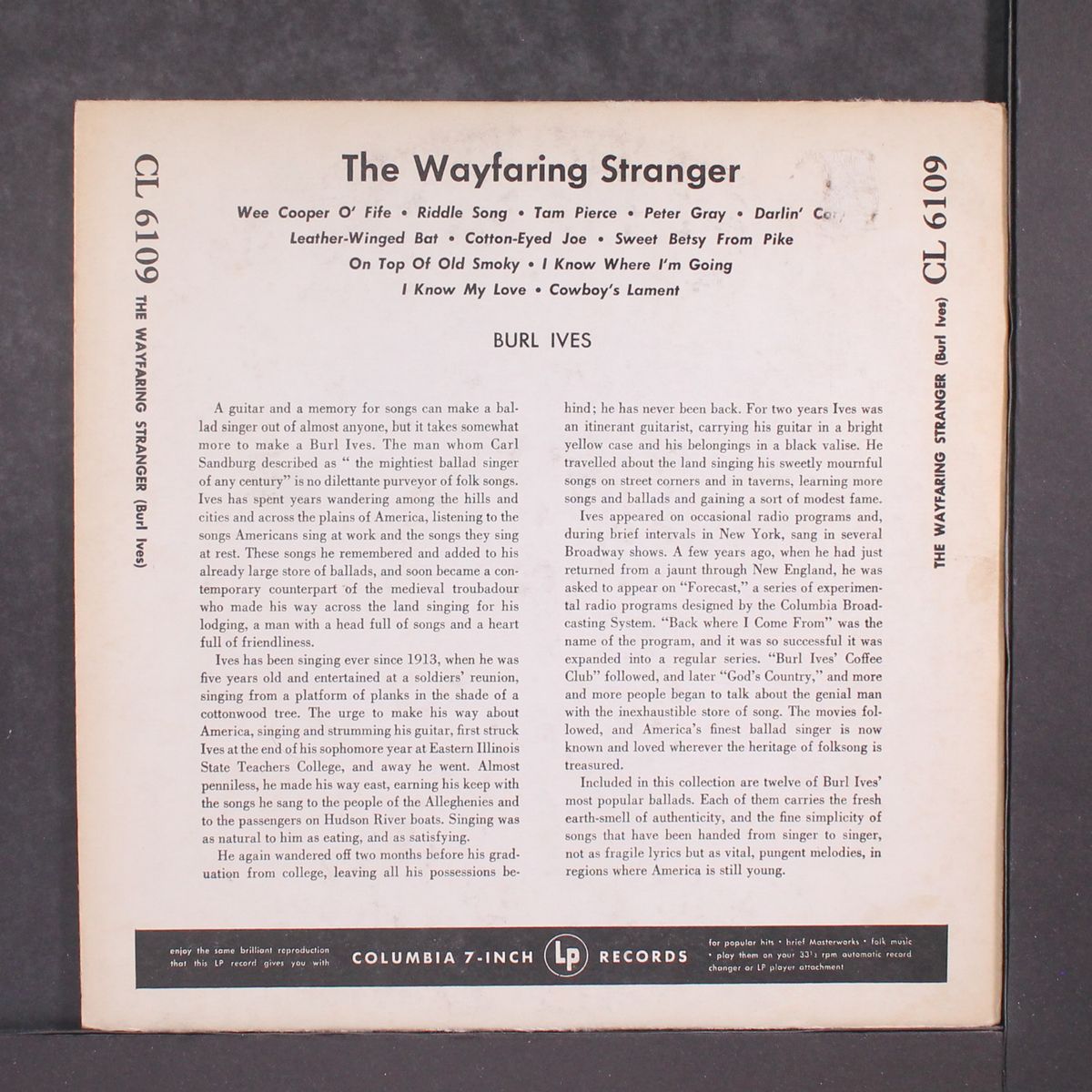 the wayfaring stranger by BURL IVES