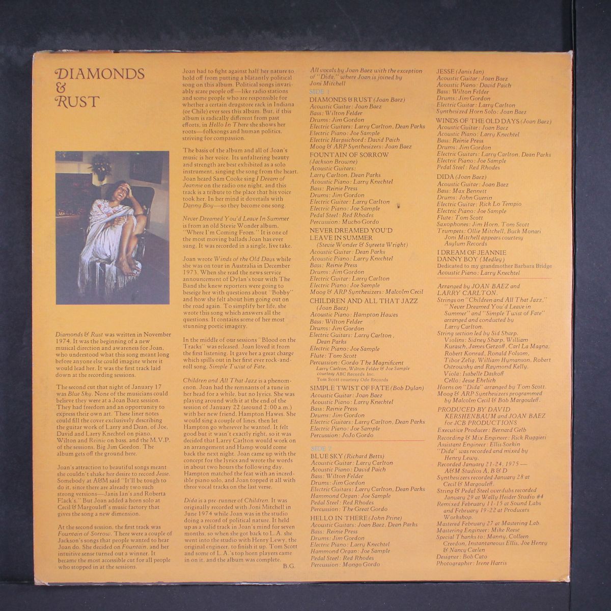 diamonds and rust by JOAN BAEZ
