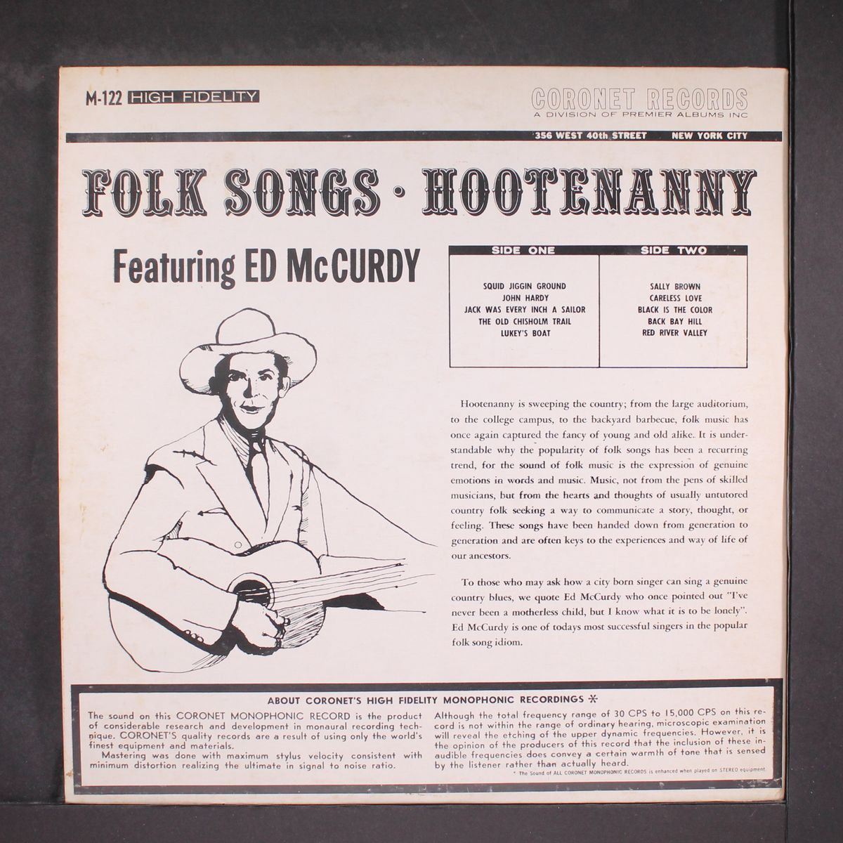 folk songs & hootenanny by ED MCCURDY