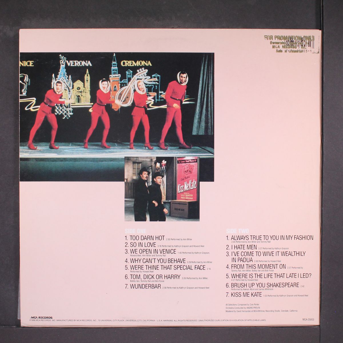 kiss me kate by SOUNDTRACK