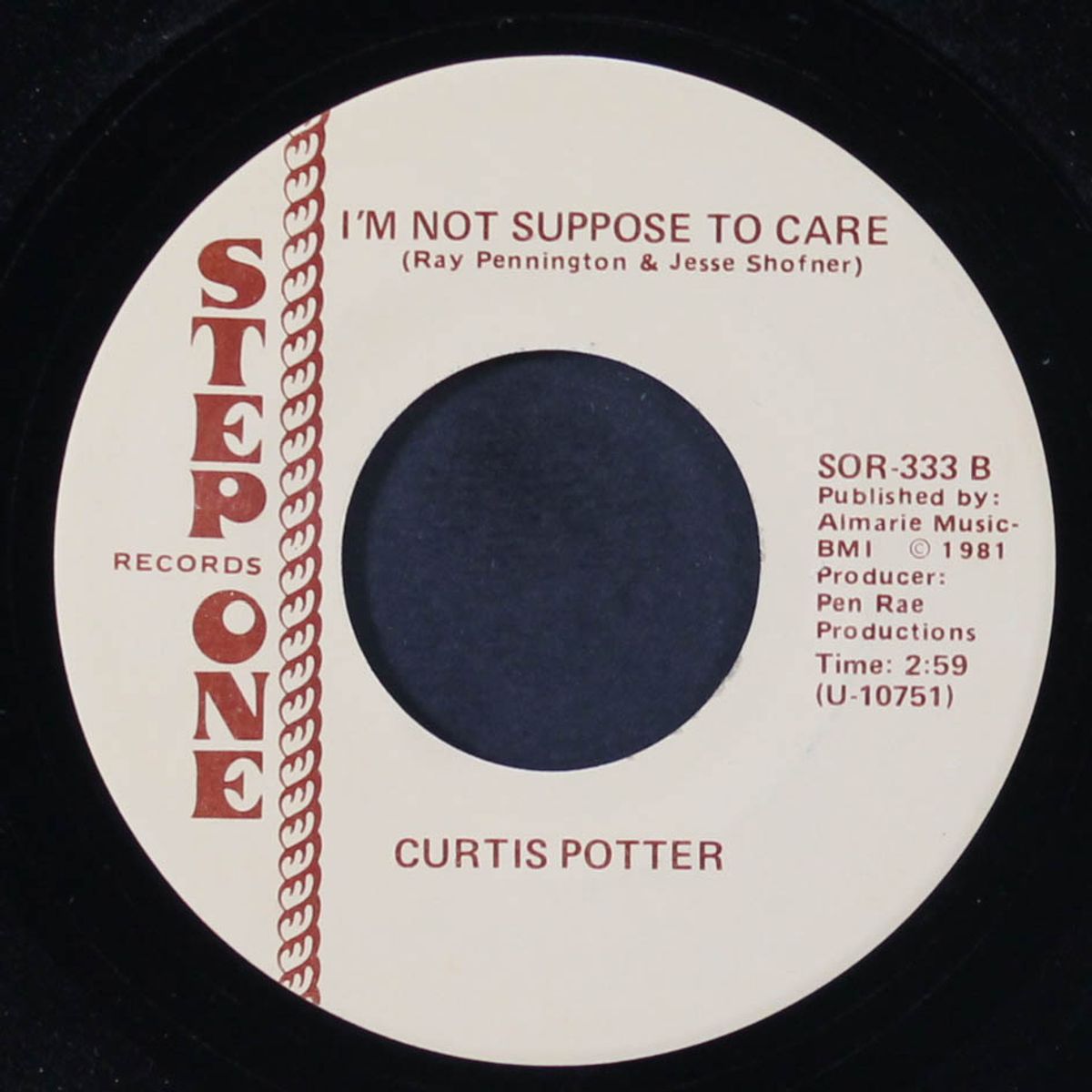 how come i didn't cry / i'm not supposed to care by CURTIS POTTER