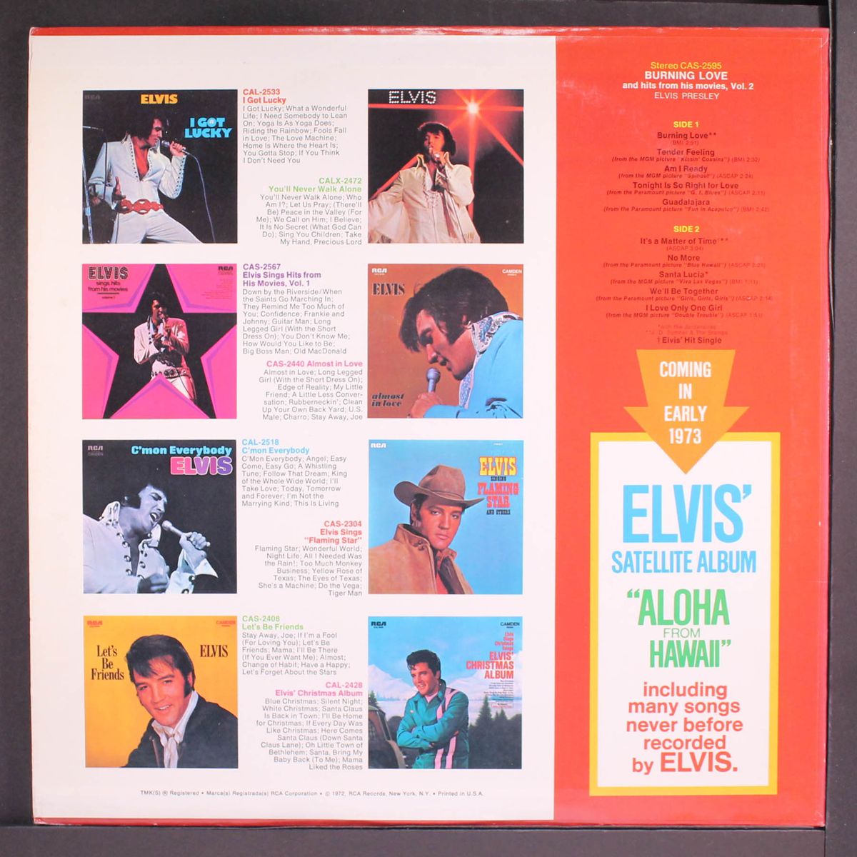 burning love, vol. 2 by ELVIS PRESLEY