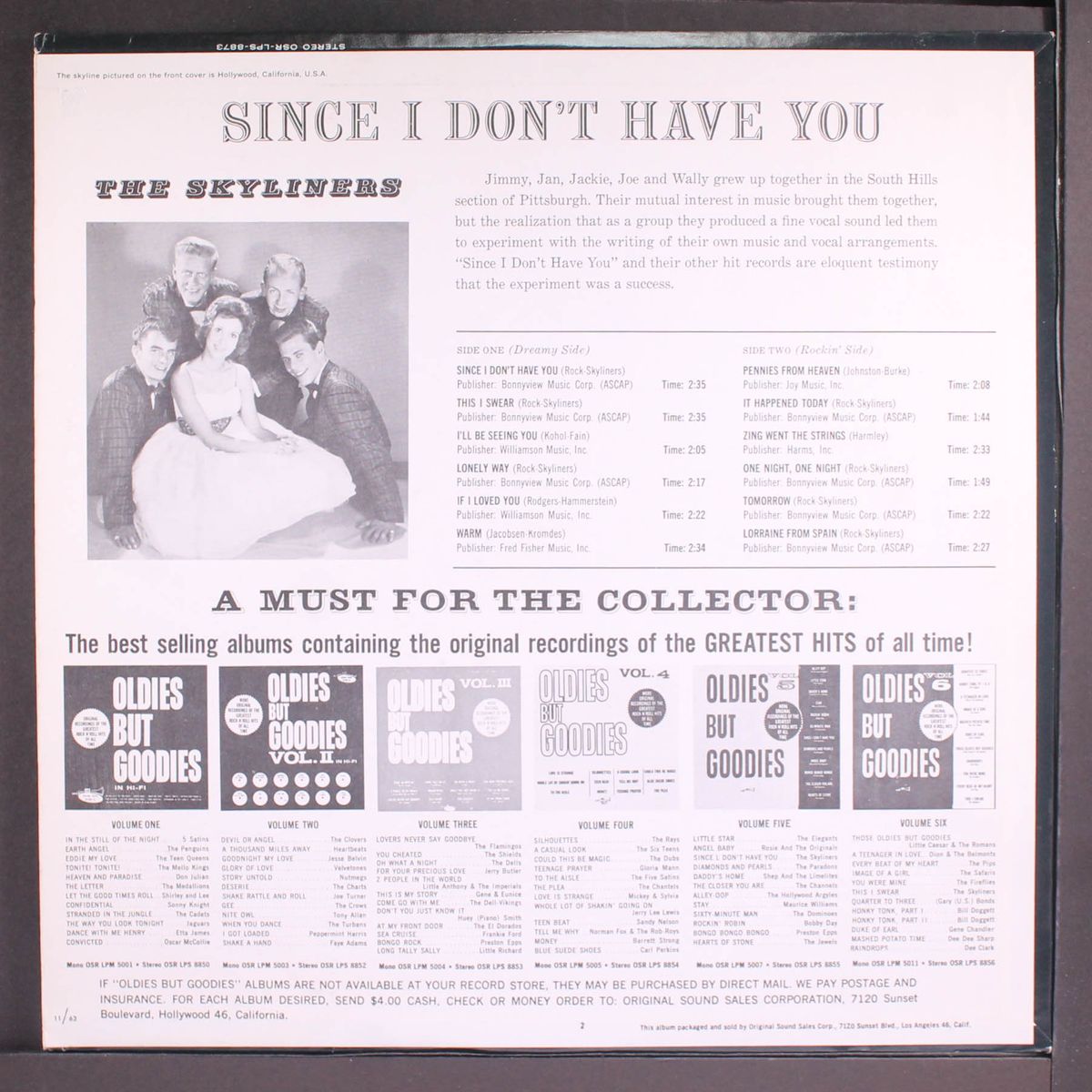 since i don't have you by SKYLINERS