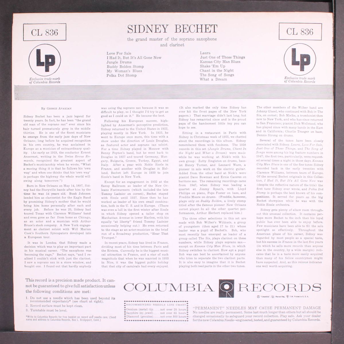 sidney bechet by SIDNEY BECHET