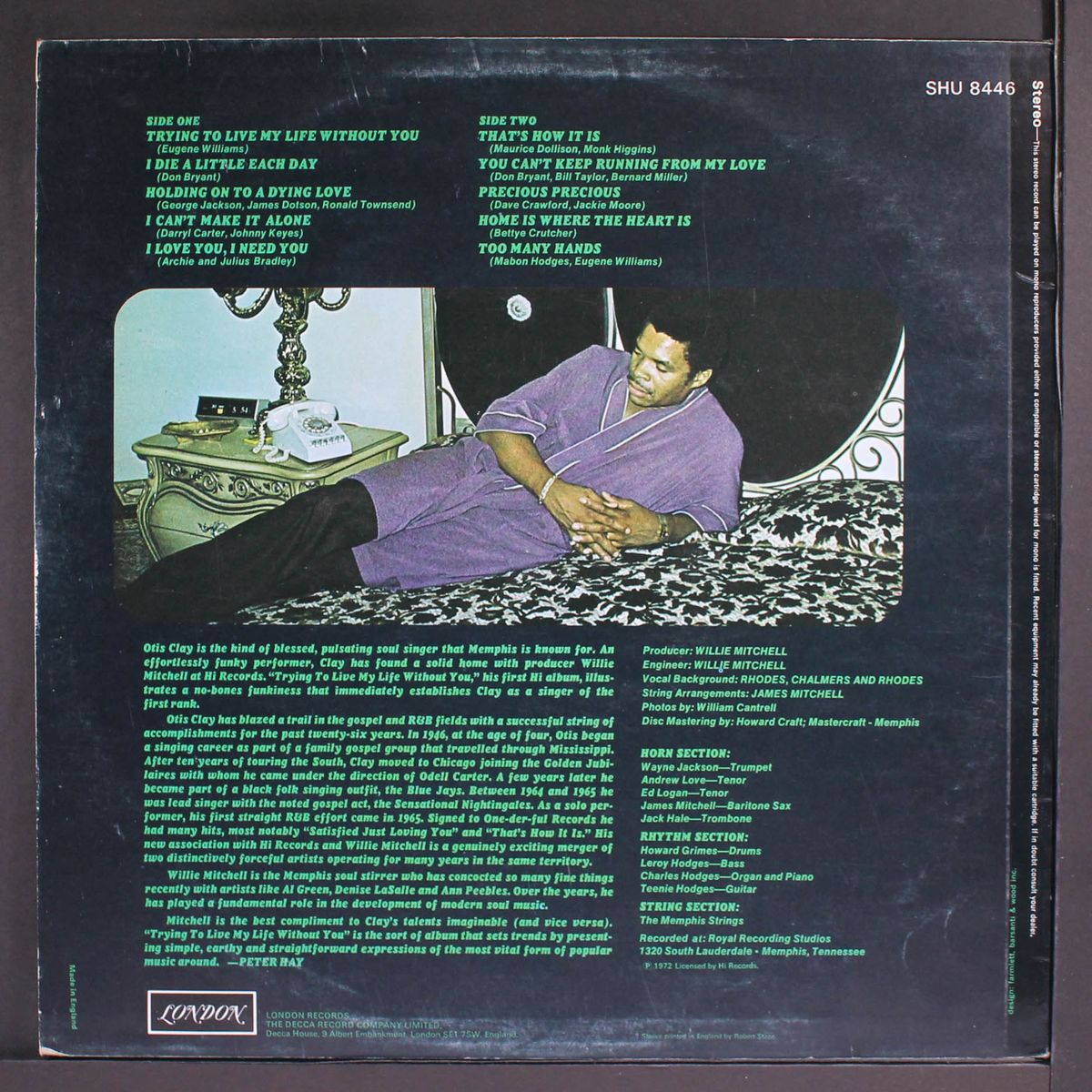 trying to live my life without you by OTIS CLAY