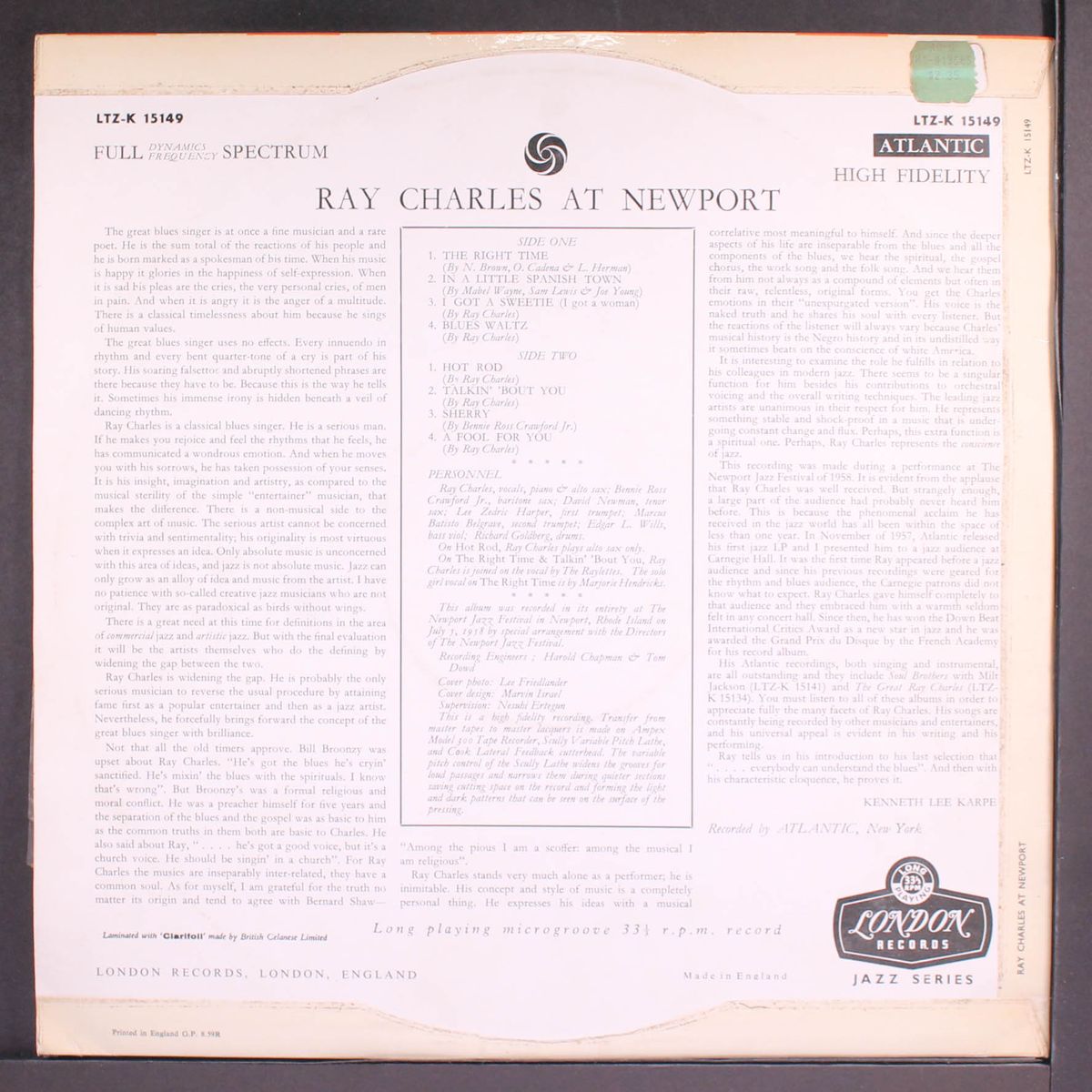 at newport by RAY CHARLES