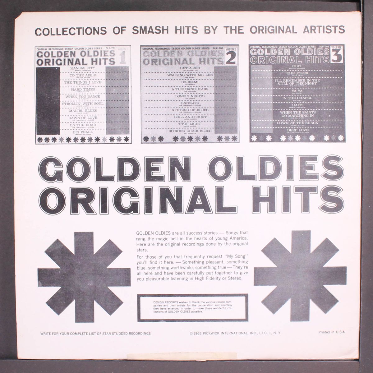 golden oldies original hits vol. 1 by VARIOUS