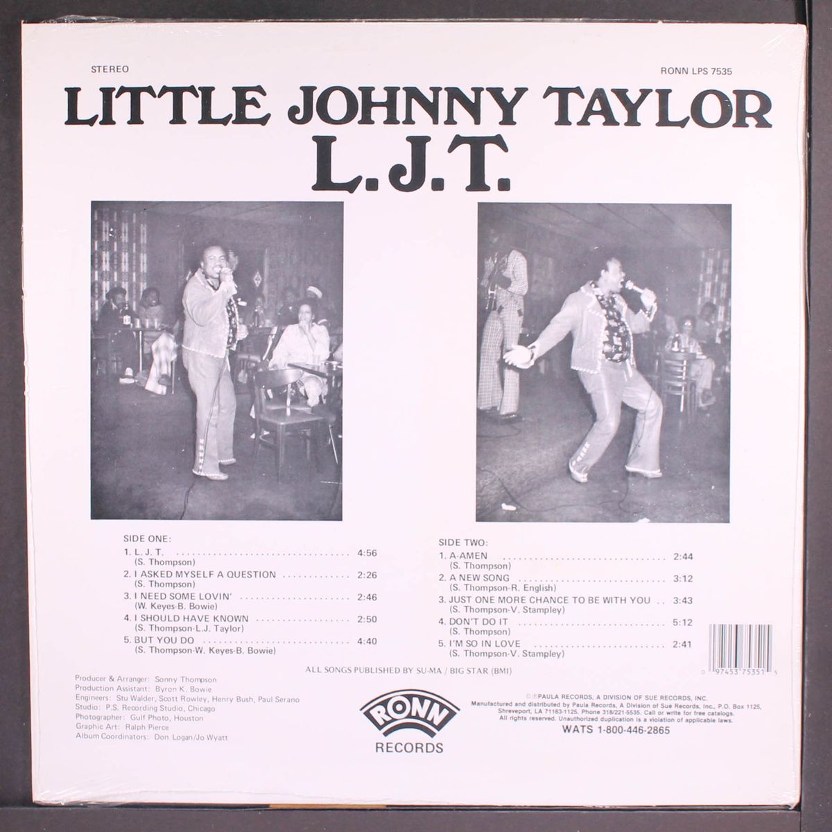 l.j.t. by LITTLE JOHNNY TAYLOR