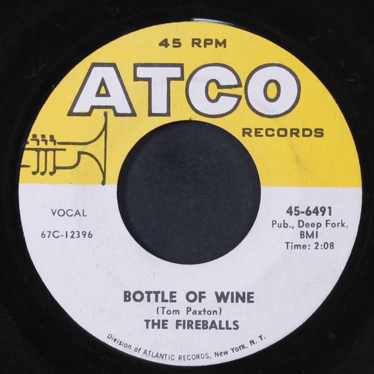bottle of wine / can't you see i'm tryin' by FIREBALLS