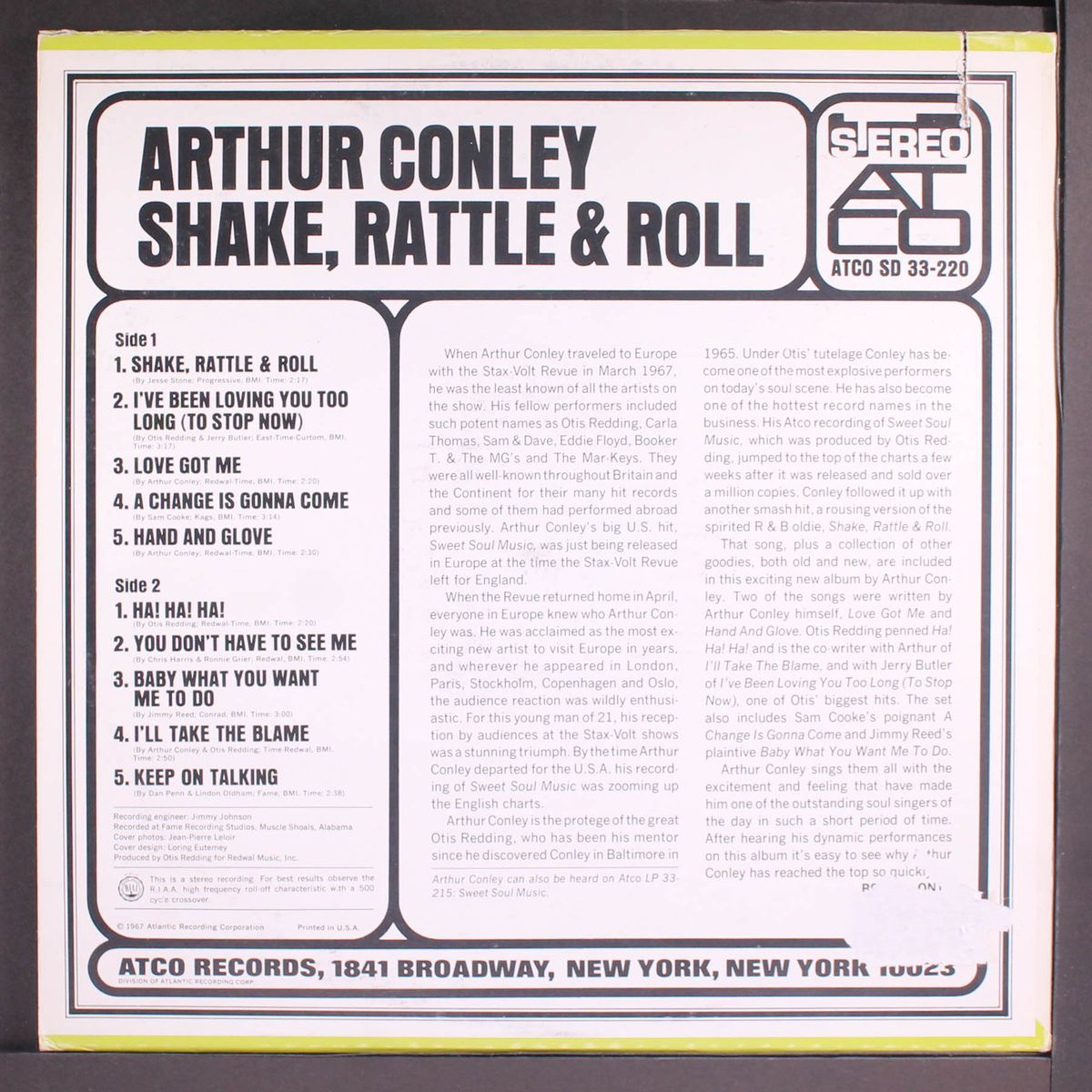 shake, rattle & roll by ARTHUR CONLEY