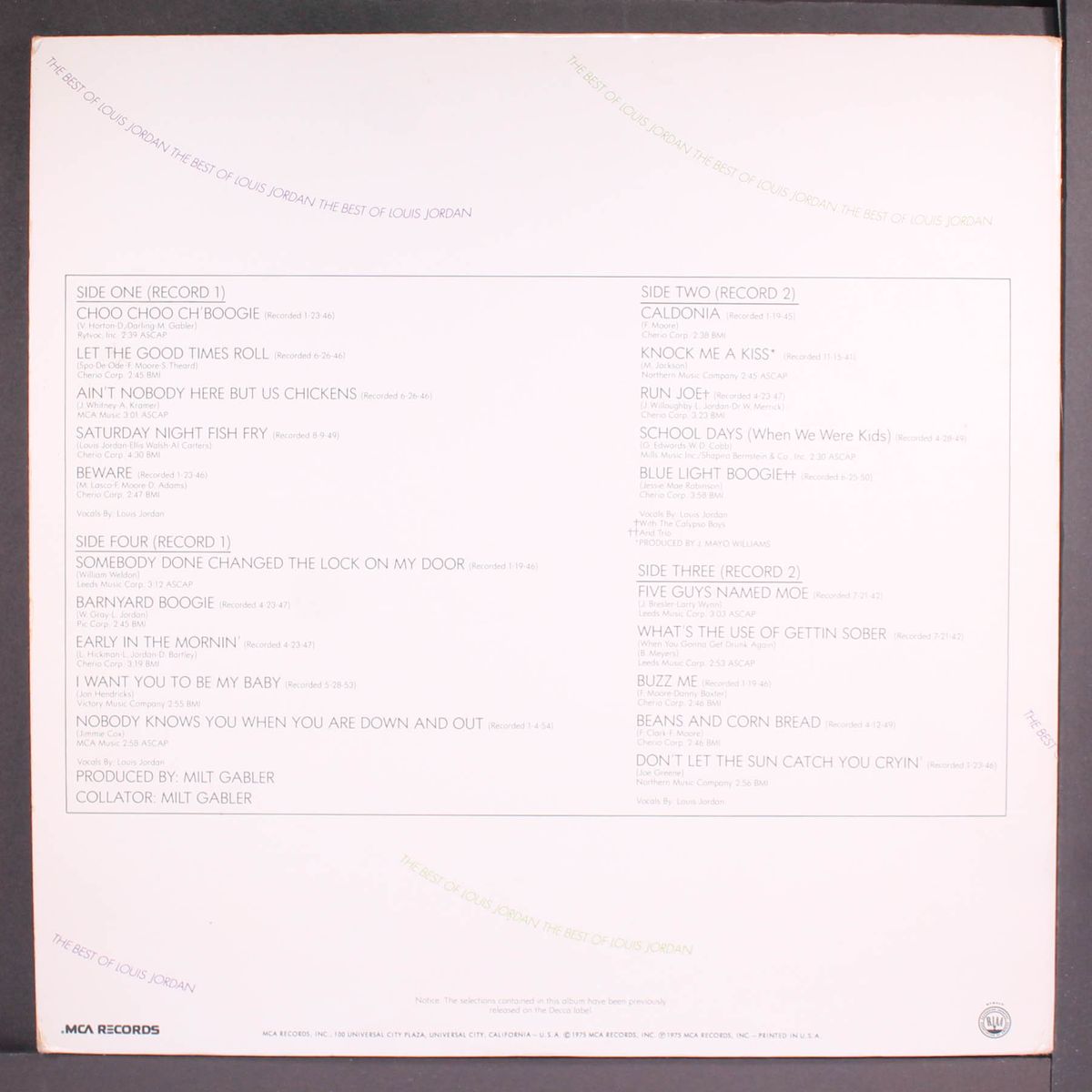 best of by LOUIS JORDAN