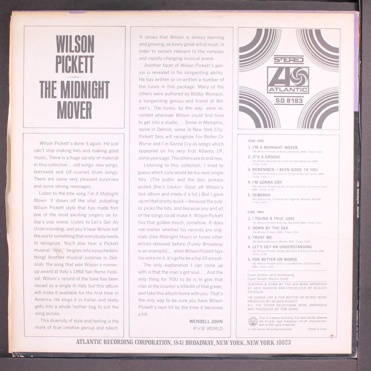 the midnight mover by WILSON PICKETT