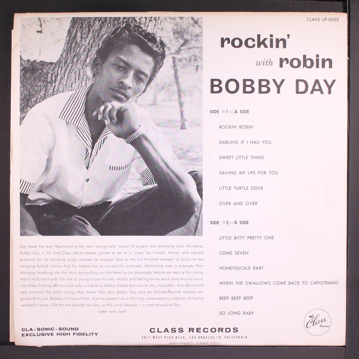 rockin' with robin by BOBBY DAY
