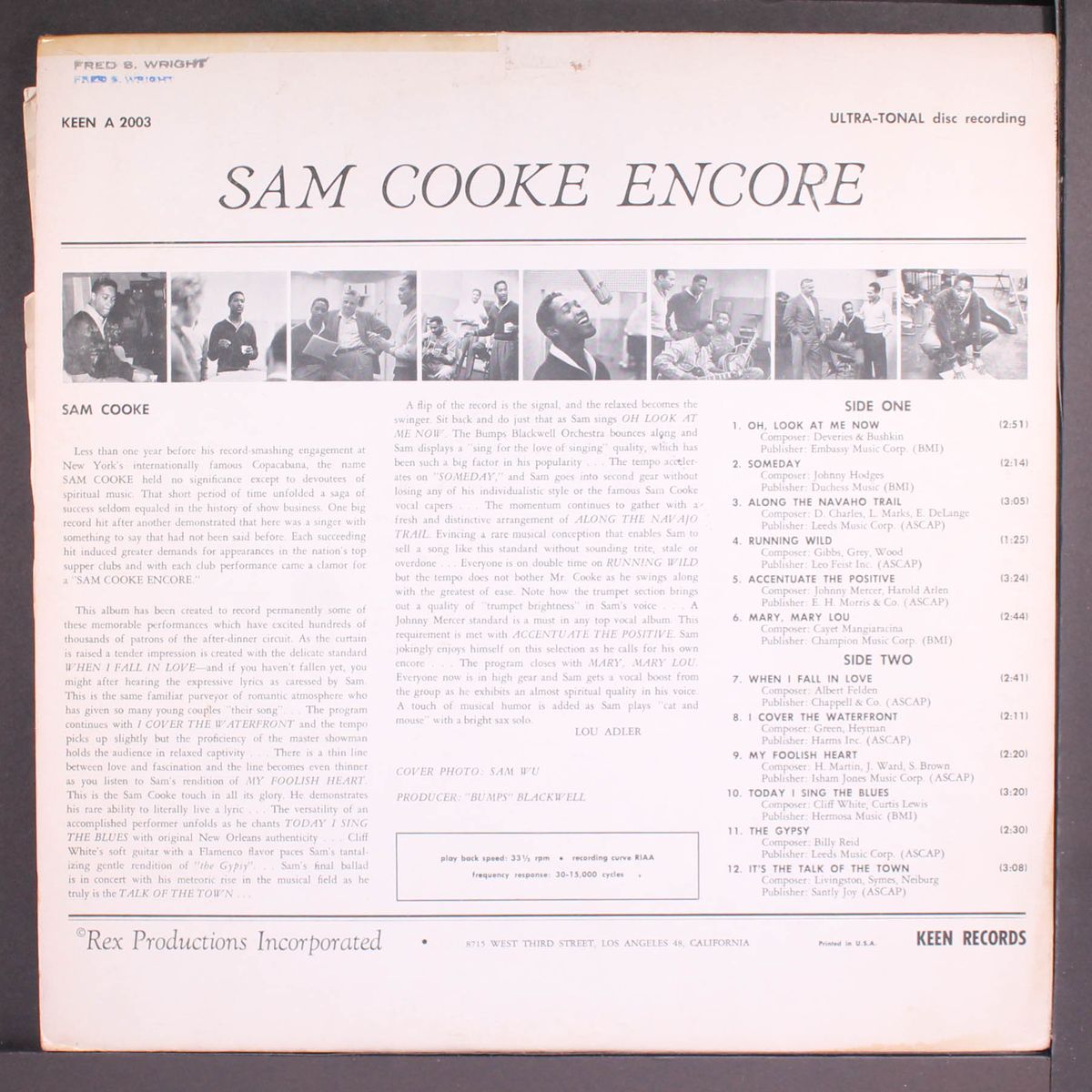 encore by SAM COOKE