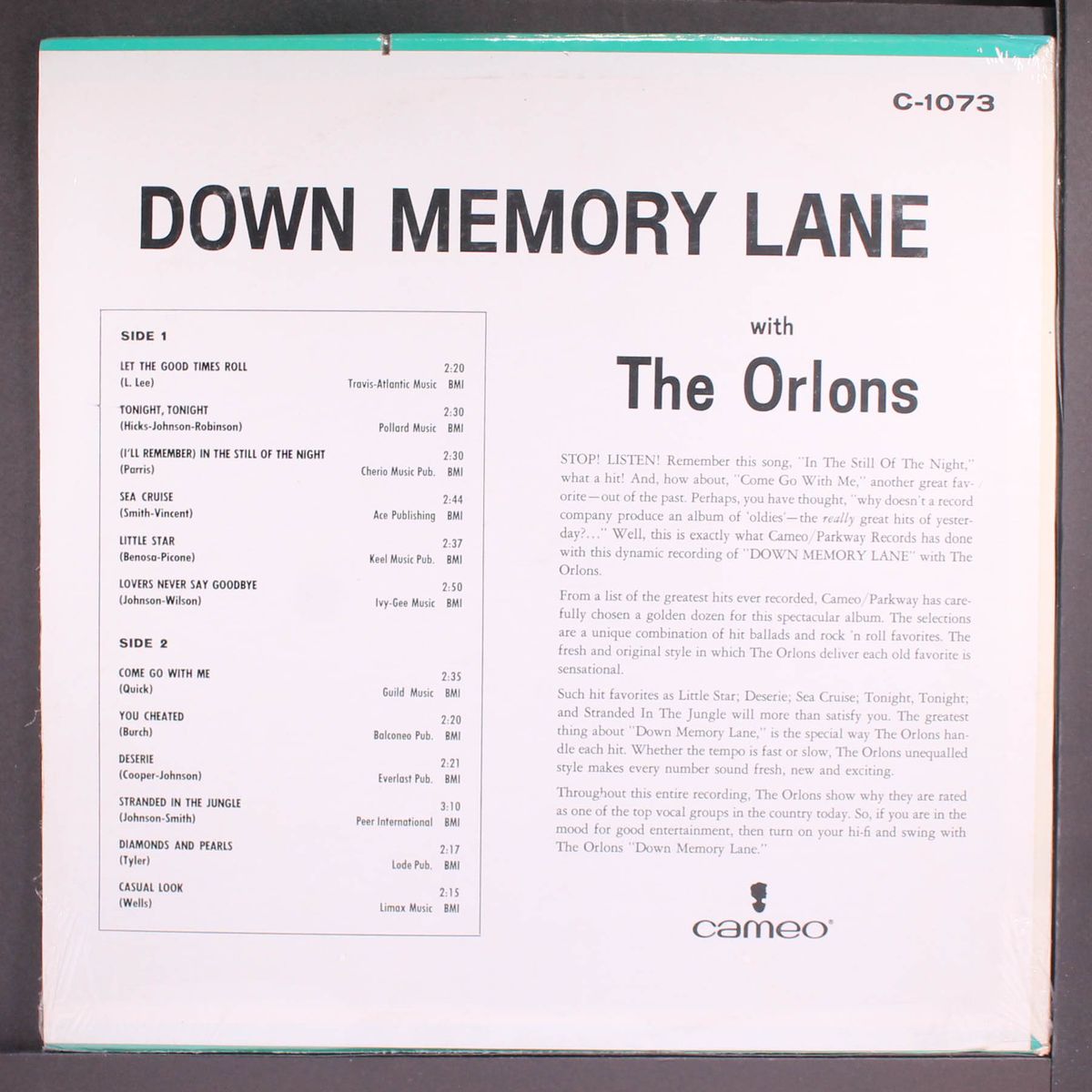 down memory lane with by ORLONS