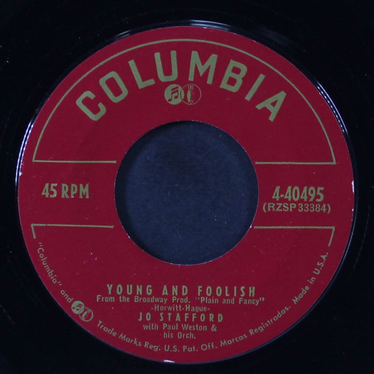 young and foolish by JO STAFFORD