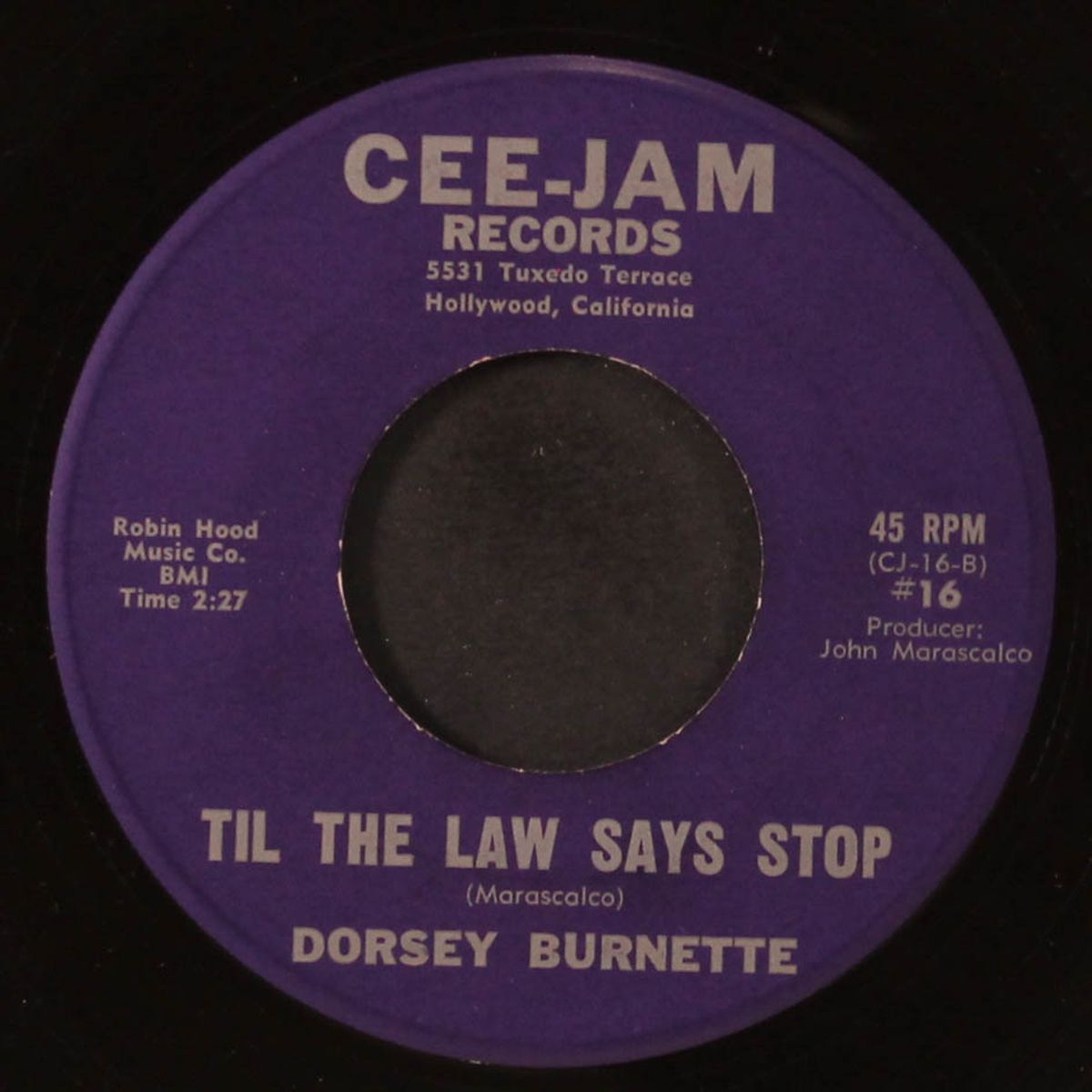 bertha lou / til the law says stop by DORSEY BURNETTE
