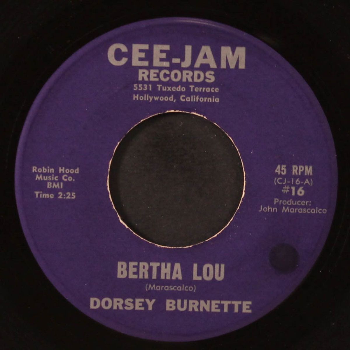 bertha lou / til the law says stop by DORSEY BURNETTE