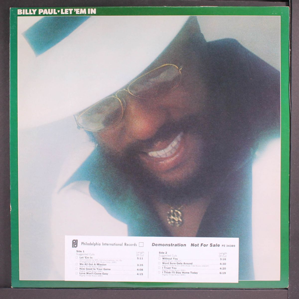 let 'em in by BILLY PAUL