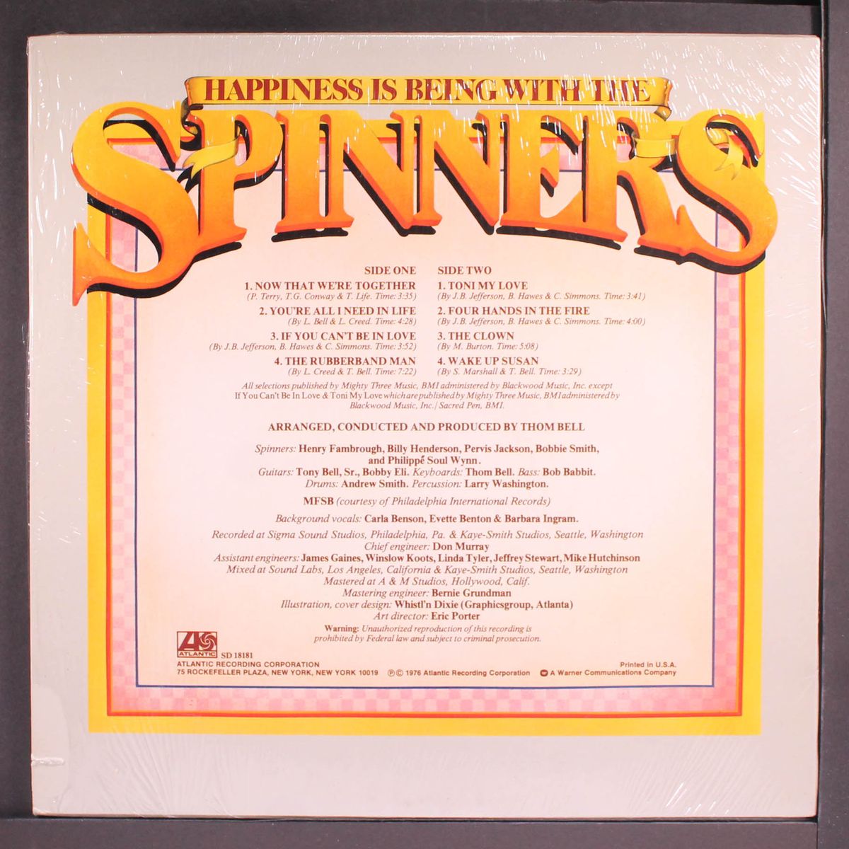 happiness is being with by SPINNERS
