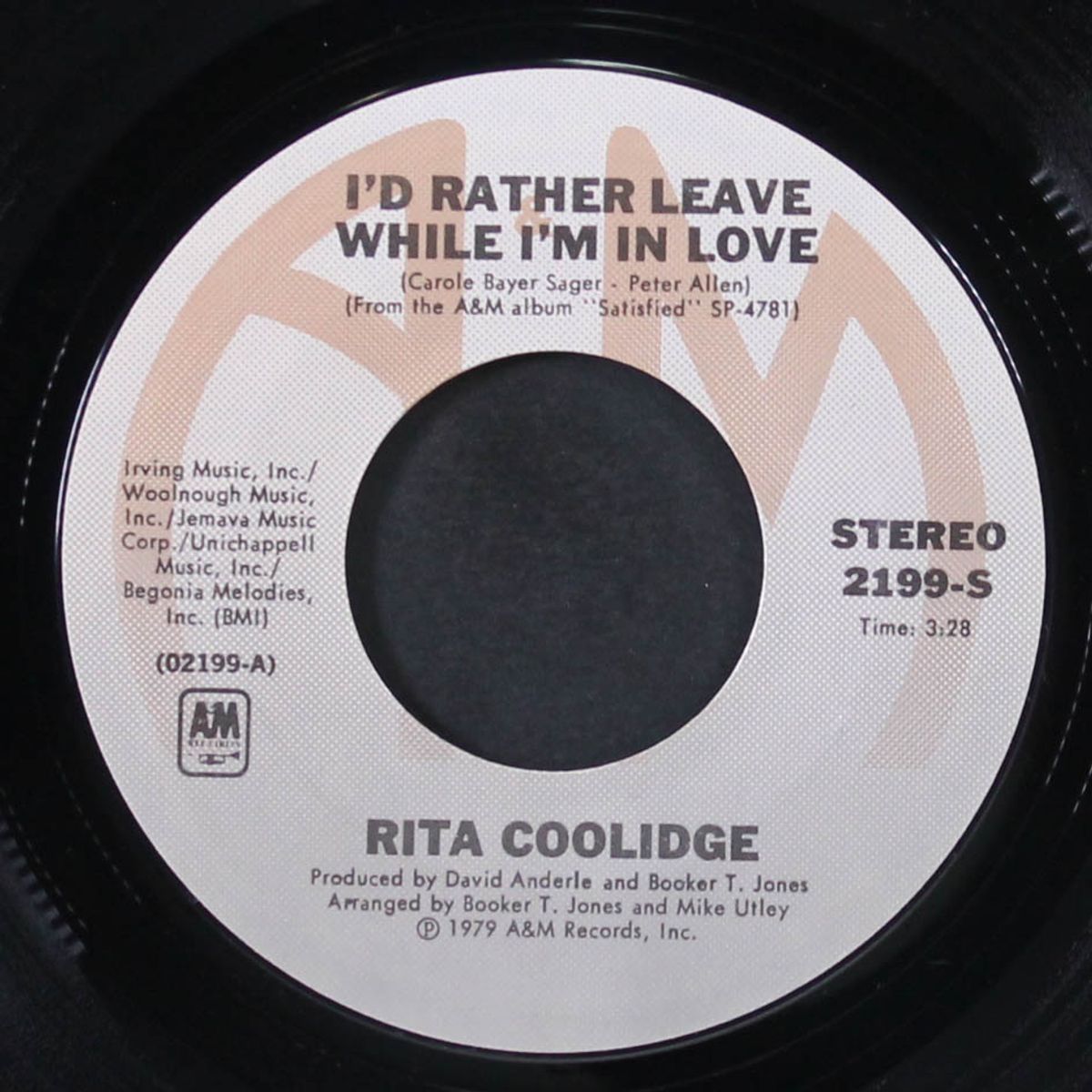 i'd rather leave while i'm in love / sweet emotion by RITA COOLIDGE