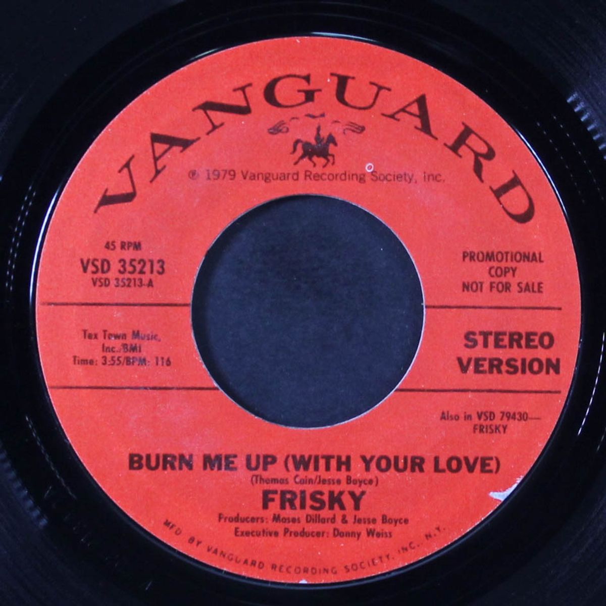 burn me up (with your love) / same by FRISKY