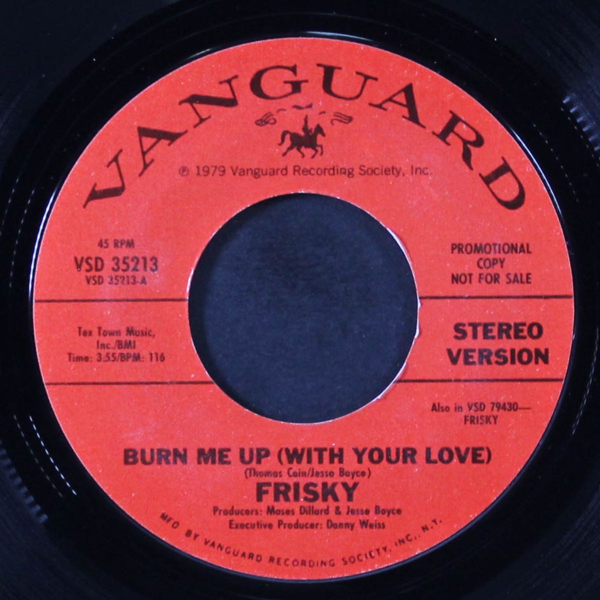 burn me up (with your love) / same by FRISKY