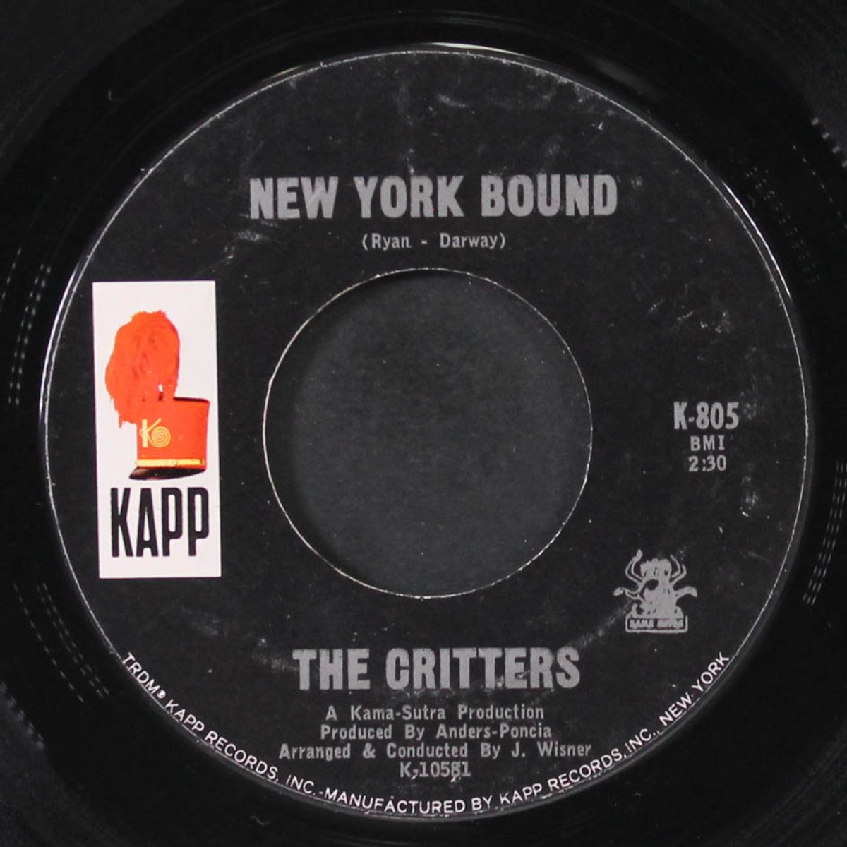 new york bound / marryin' kind of love by CRITTERS