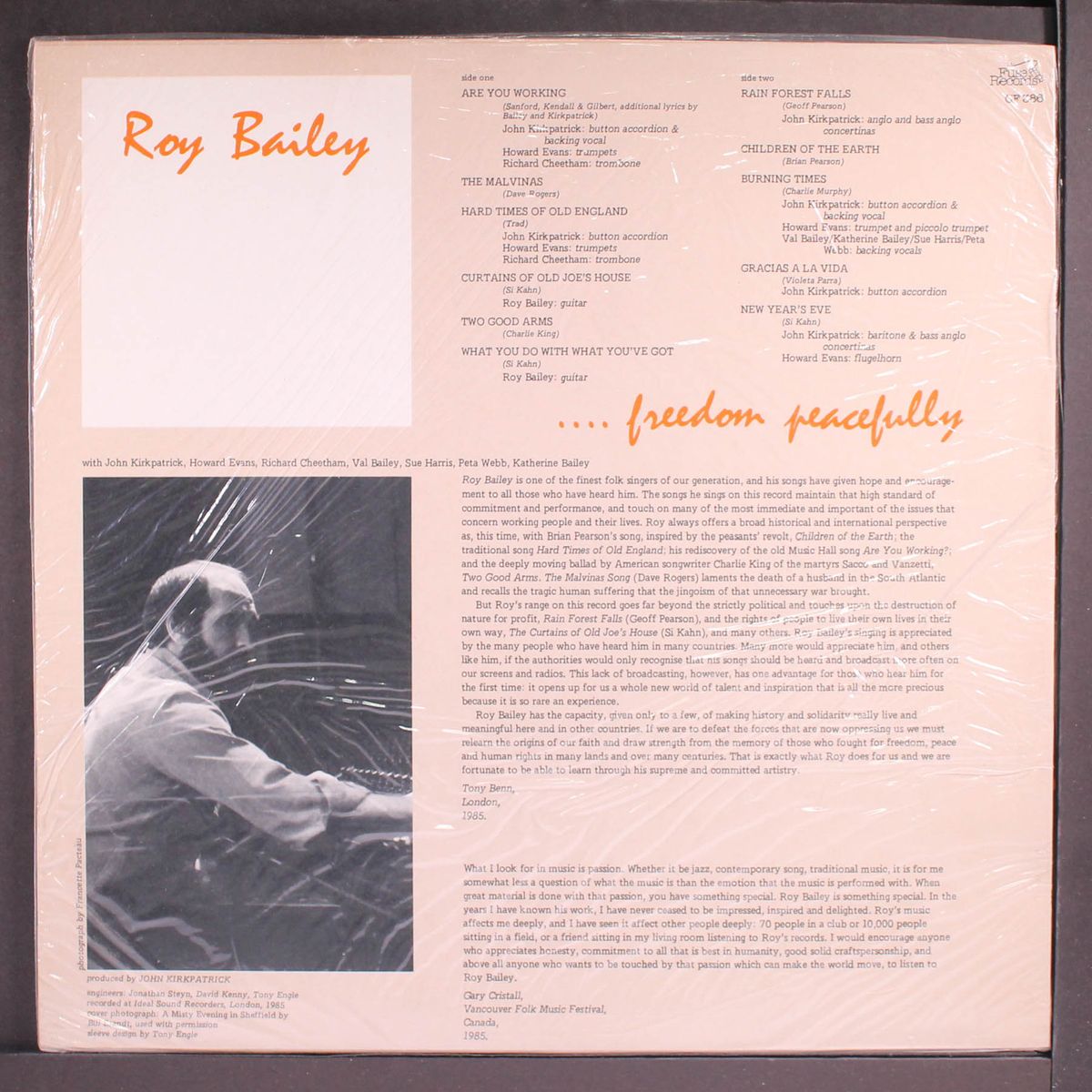 freedom peacefully by ROY BAILEY
