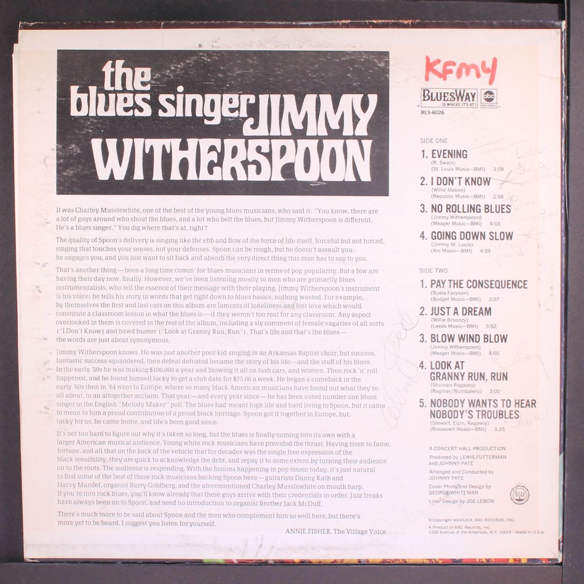 the blues singer by JIMMY WITHERSPOON