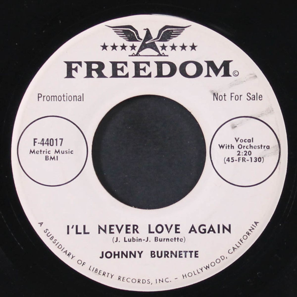sweet baby doll / i'll never love again by JOHNNY BURNETTE