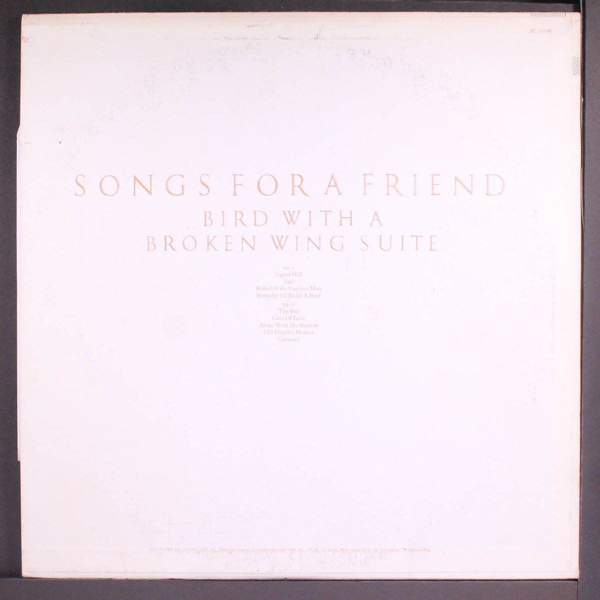 songs for a friend by JON MARK