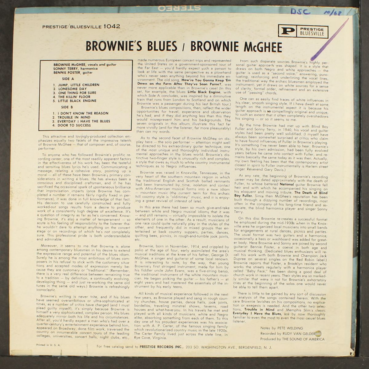 brownie's blues by BROWNIE MCGHEE