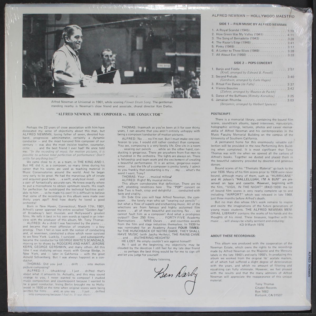 hollywood maestro by ALFRED NEWMAN