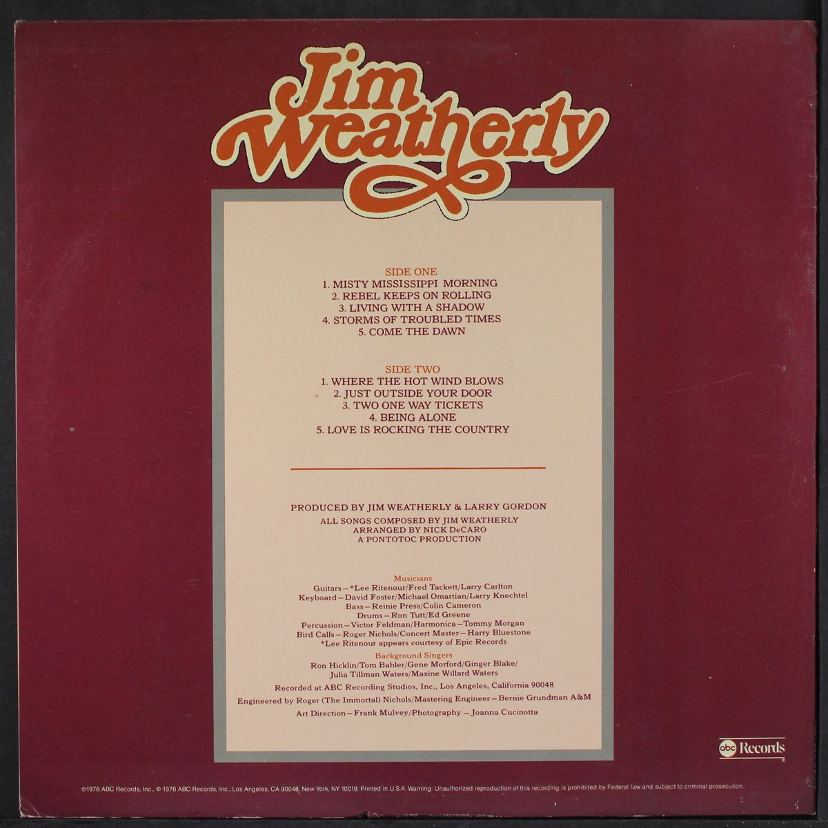 pictures & rhymes by JIM WEATHERLY