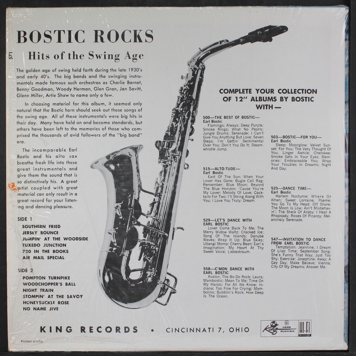 bostic rocks by EARL BOSTIC