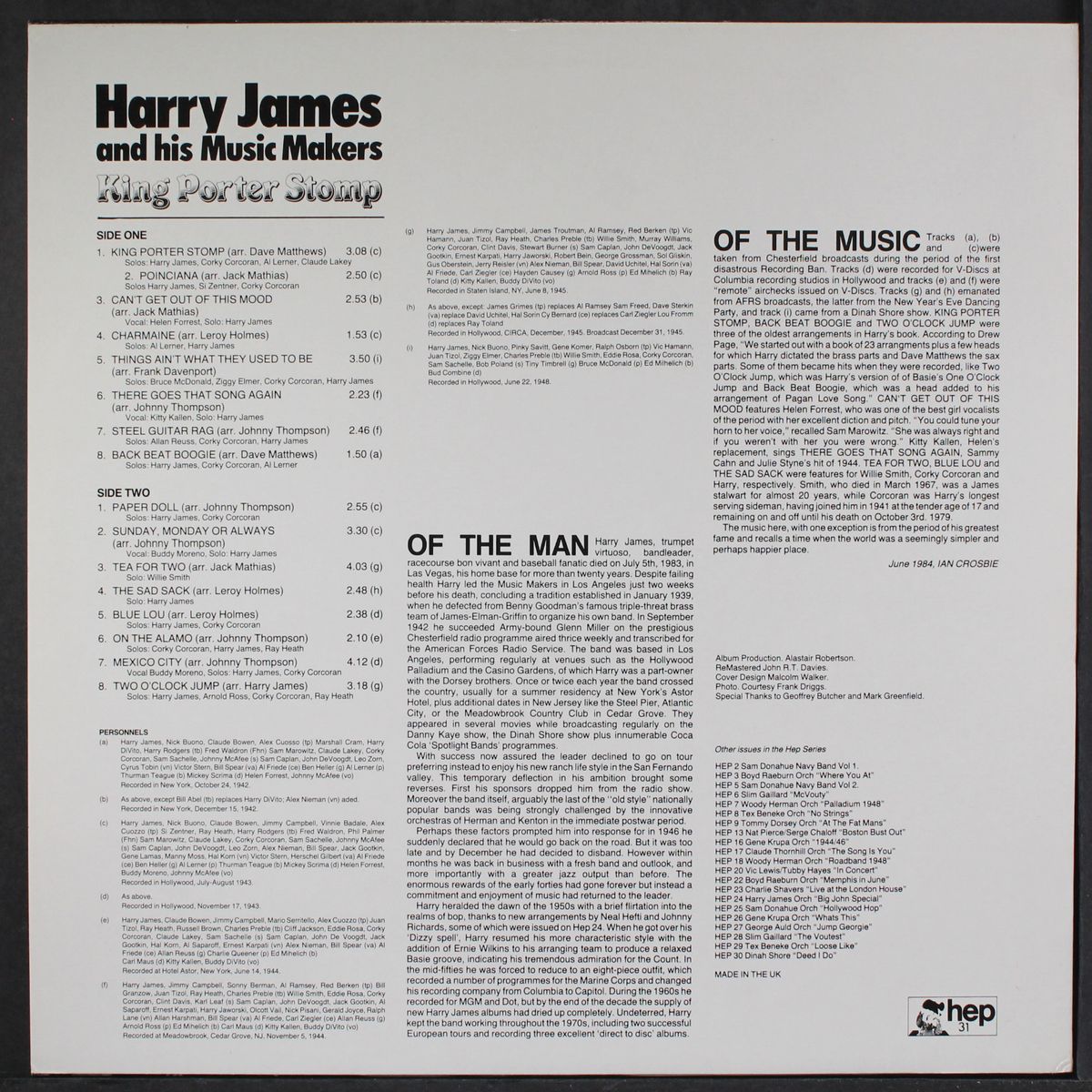 king porter stomp by HARRY JAMES