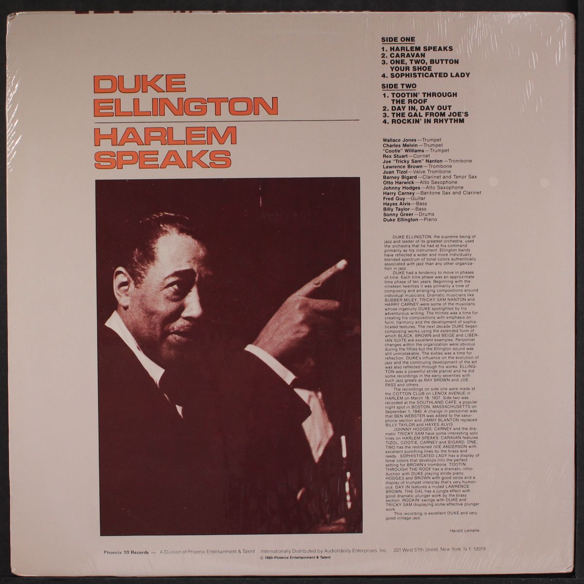 harlem speaks by DUKE ELLINGTON
