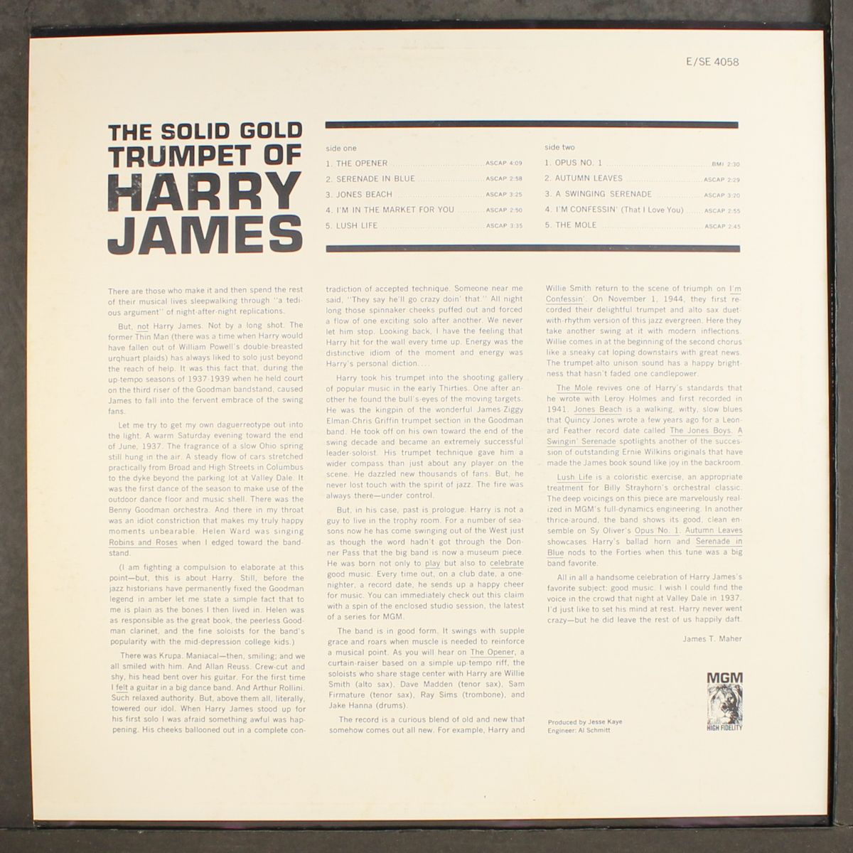 the solid gold trumpet by HARRY JAMES