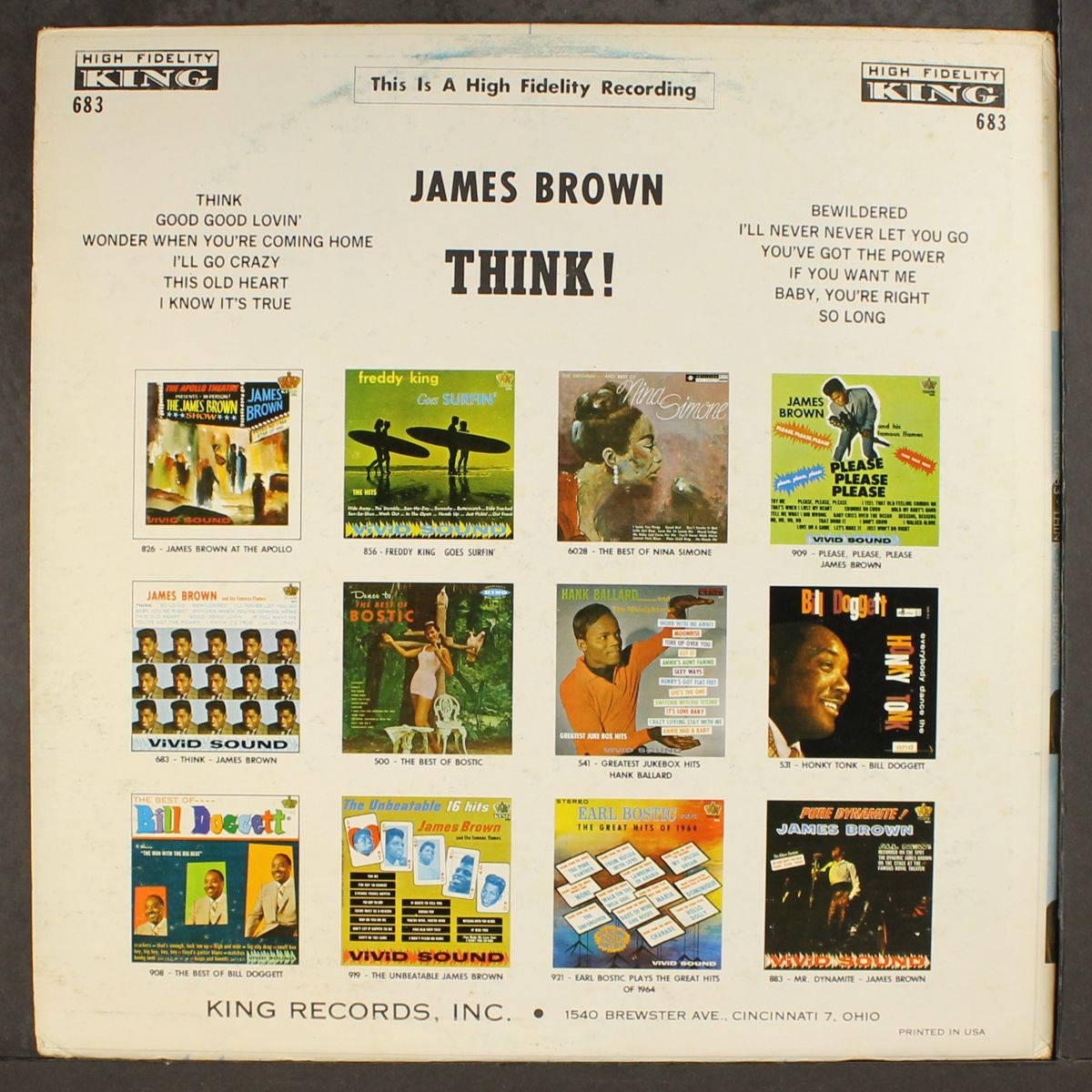 think! by JAMES BROWN